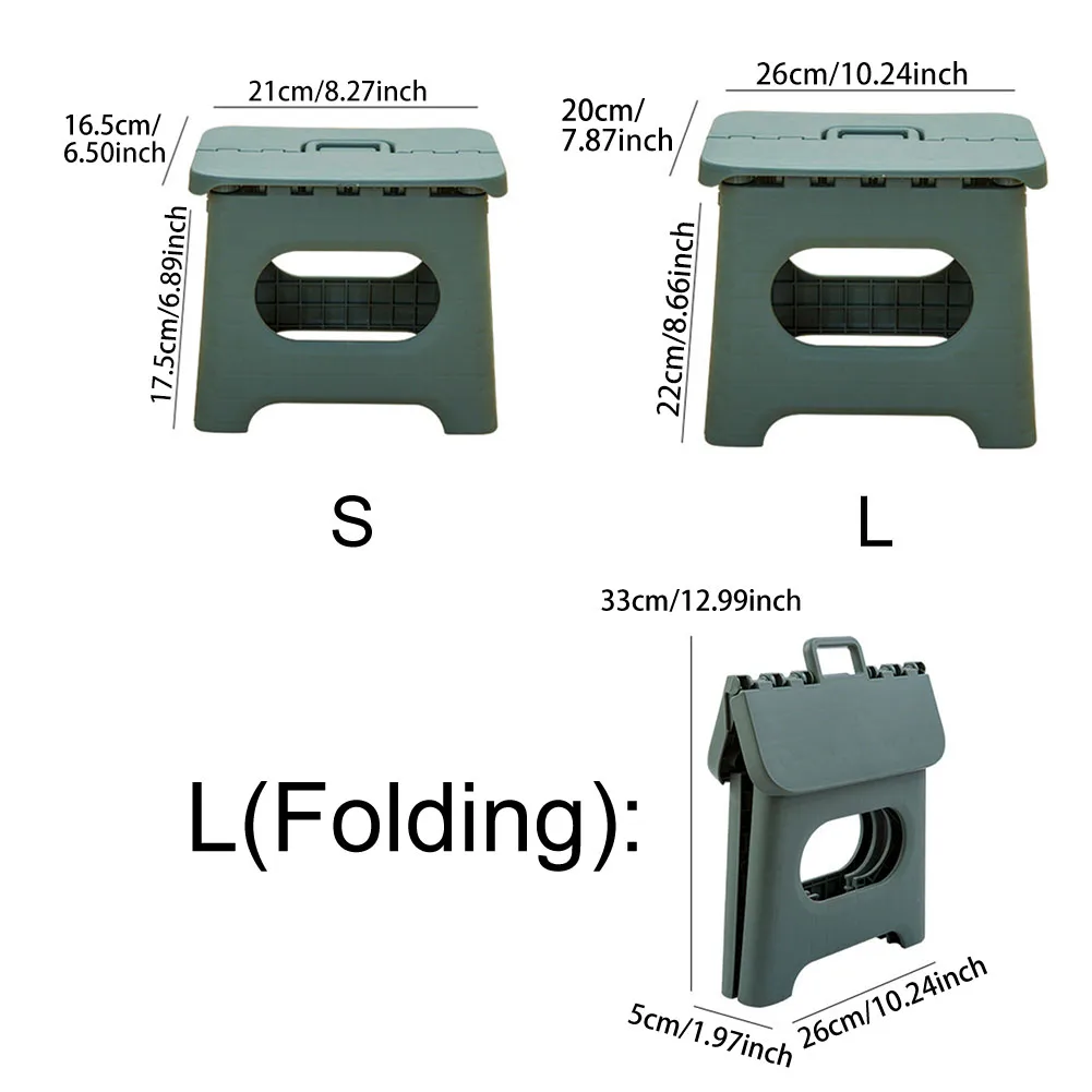 

Portable Folding Step Stool Durable for Adults Children Home Travel Non Slip Safe Comfortable Heavy Duty Multifunction Chair