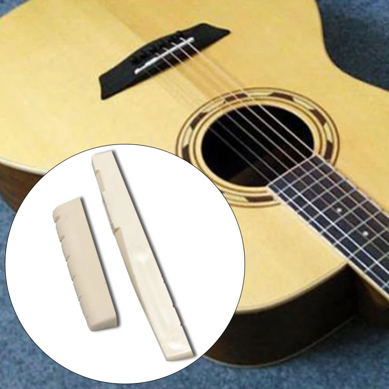 6 мостовых штифтов + седло мостовое седло/костяная Акустическая гитара белый |