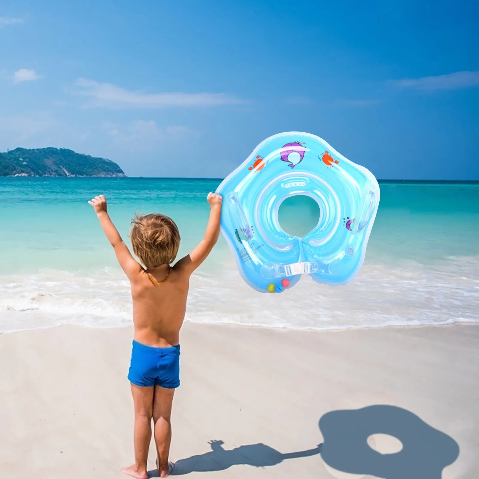 Для детей и младенцев для плавания защитный круг на шею кольцо Безопасность