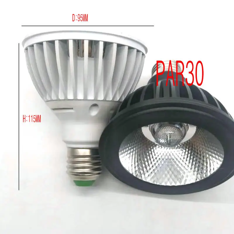 Free shipping 15W dimmable PAR30 COB LED Light E27 Spotlight Bulb Warm|Cold White AC85V-265V | Лампы и освещение