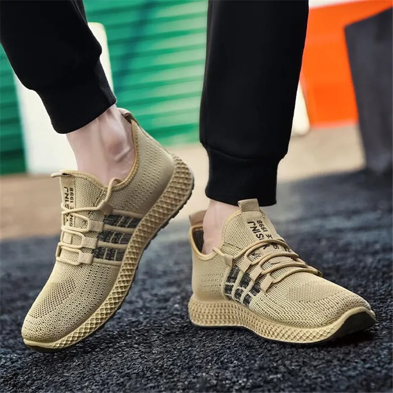 

Casual men's shoes fashion new breathable mesh shoes lace-up casual sports shoes sneakers running men's shoes