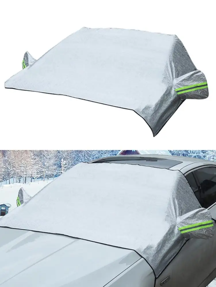 

Car Windshield Protection Cover Sun Shade Protector With Cotton Thicker Snow Protection Cover Fits Most Of Car