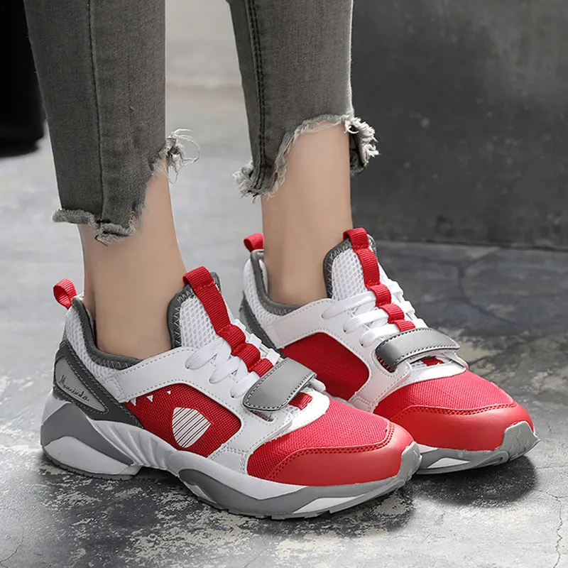 NKAVQI Для женщин обувь на плоской подошве платформы дышащие кроссовки спортивная