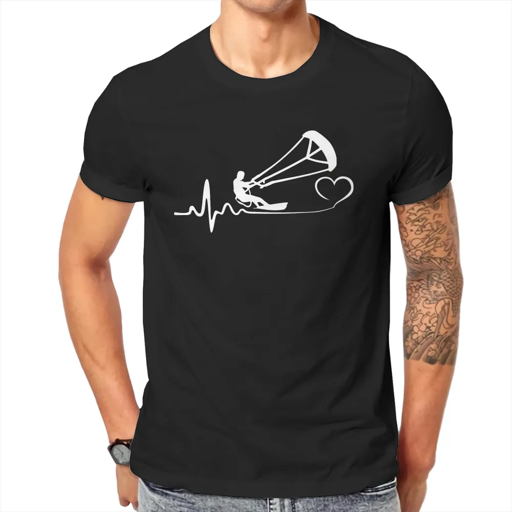 

Kitesurfing Kiteboarding Sports Funny Crewneck TShirts Ordinary Printing Print Homme T Shirt New Trend Tops Size S-6XL