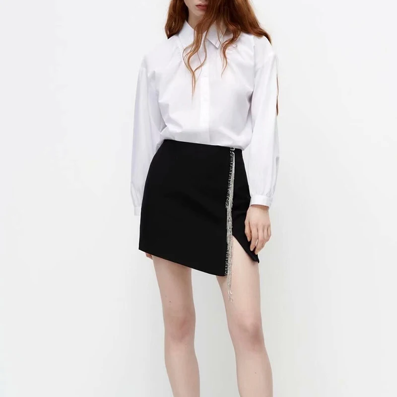 

KUMSVAG Women Summer Casual White Shirts Blouses Tops 2021 ZA Long Sleeve Turn-down Collar Female Fashion Poplin Top Blusas