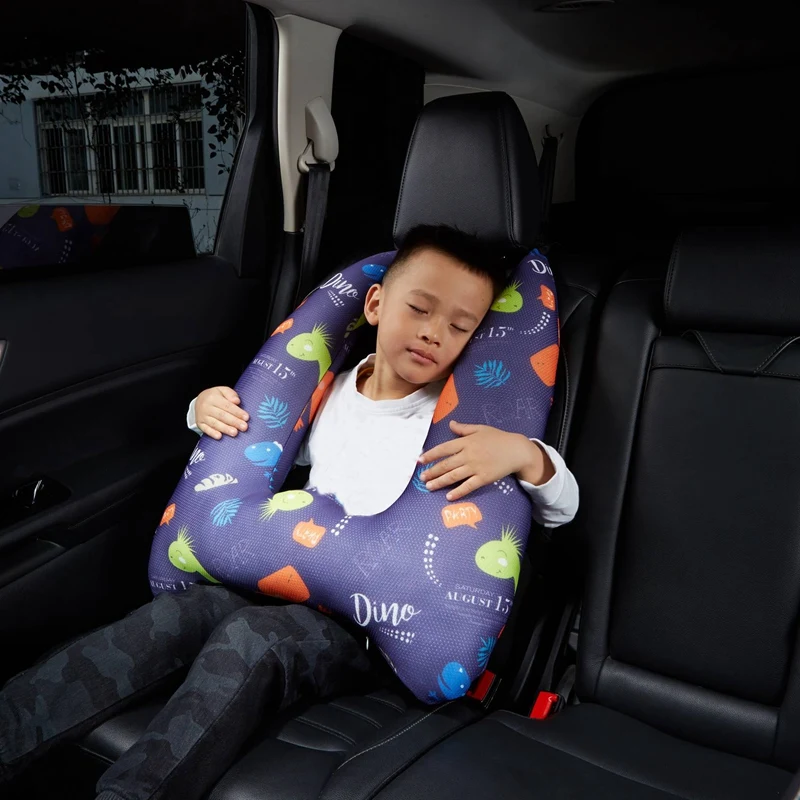 

Car Seat Belts Kid Cushion Cartoons Protect Neck Safety Children Traveling Pillow In-Car Supplies