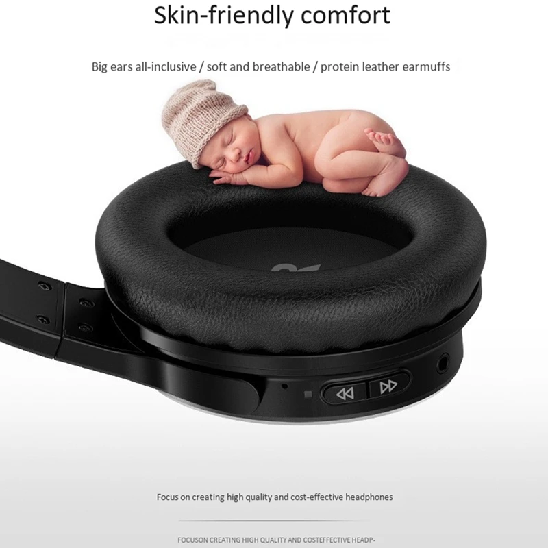 

H1 ANC Head-Mounted Bluetooth 5.0 Headset Smart Soundproof Wireless Sports Long Standby Headphone