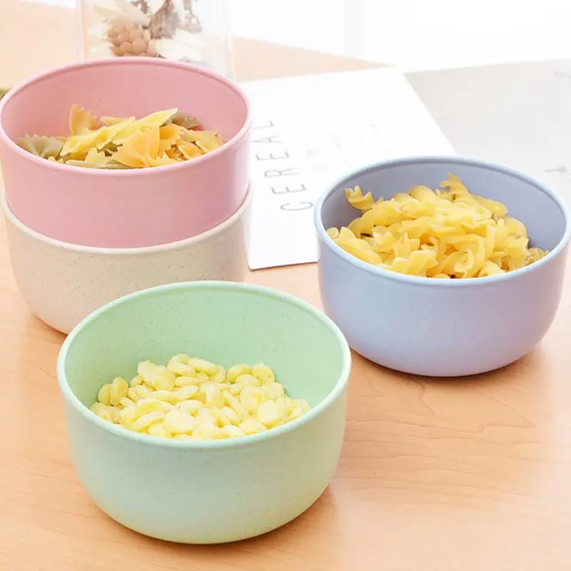 

Healthy Kitchen Dinnerware Bowl Sets Eco Biodegradable Unbreakable Dinner Plates Bowl Dinnerware 4pcs