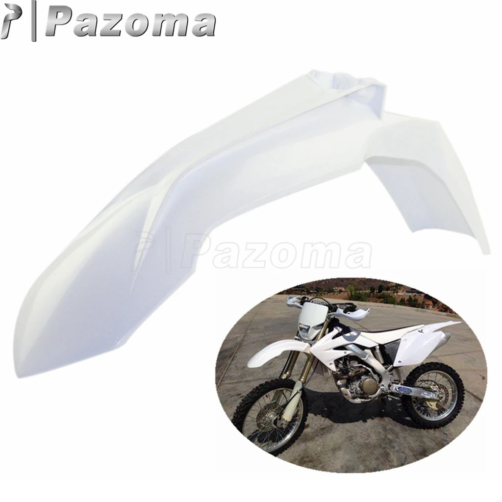 Белый Пластик переднее крыло мотоциклы Мотокросс брызговики брызговик для 350 SX F