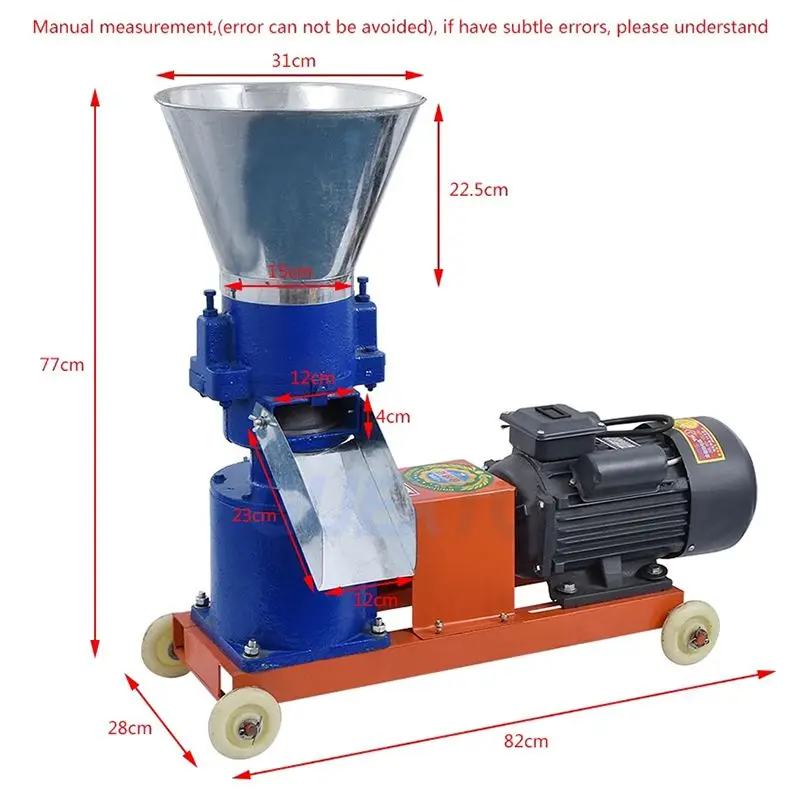 400 кг/ч-500 кг/ч кВт машина для производства гранул пресс корма животных мельница на