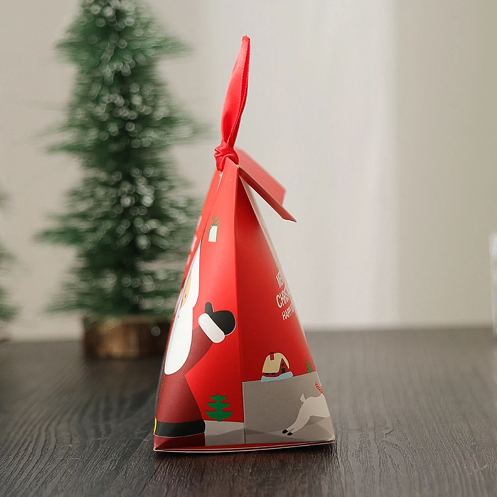 10 шт в упаковке новая мини рождественские конфеты коробки 6*6*10 см с новым годом