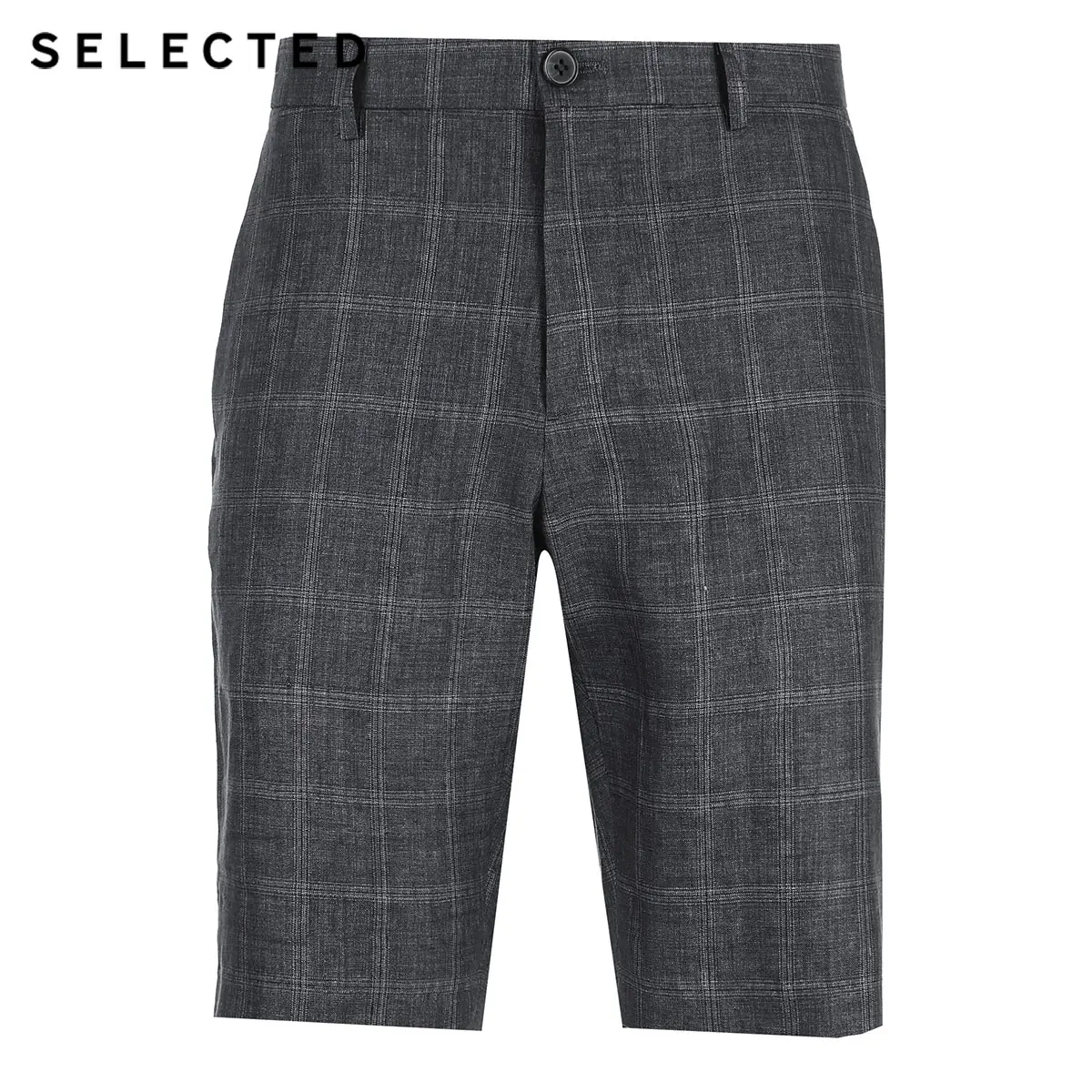 Шорты мужские облегающие в клетку до колена | Мужская одежда