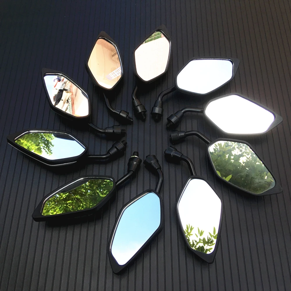 Зеркало заднего вида для скутера электровелосипеда углеродное волокно 2 дюйма