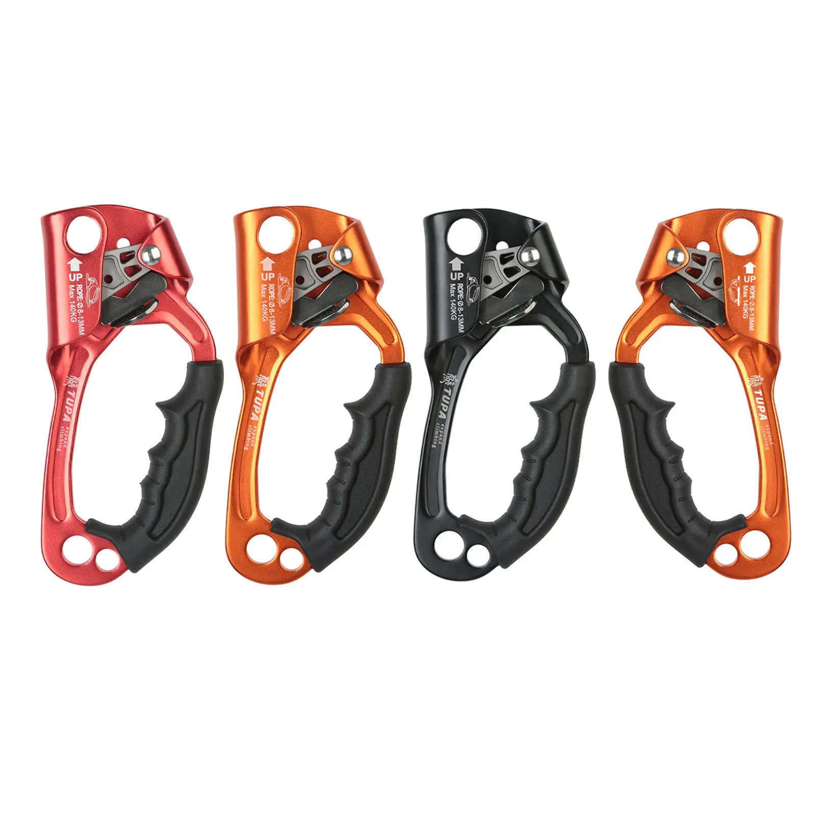 

Hand Ascender Light Durable Alloy Ergonomic for Mountaineering Rappelling Gear Equipment Rope Handle Clamp Caving Climbing