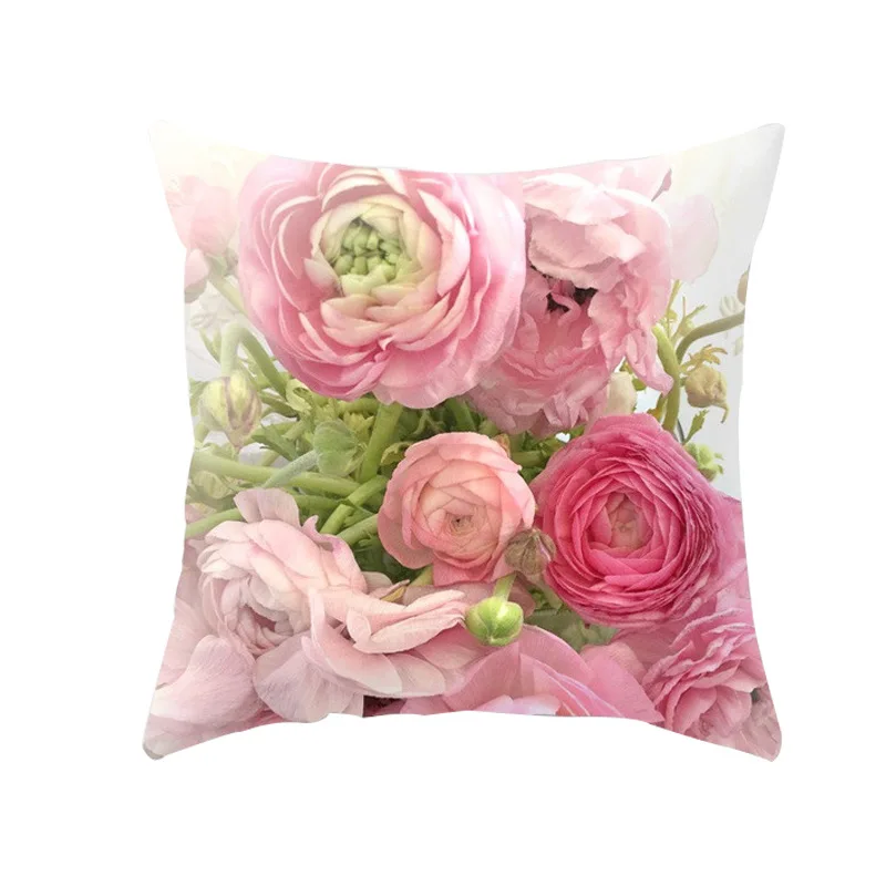 

Rose Hug Pillowcase Peach Skin Sofa Bedside Cushion Pillowcase Home Decoration Living Room Hug Pillowcase Wholesale