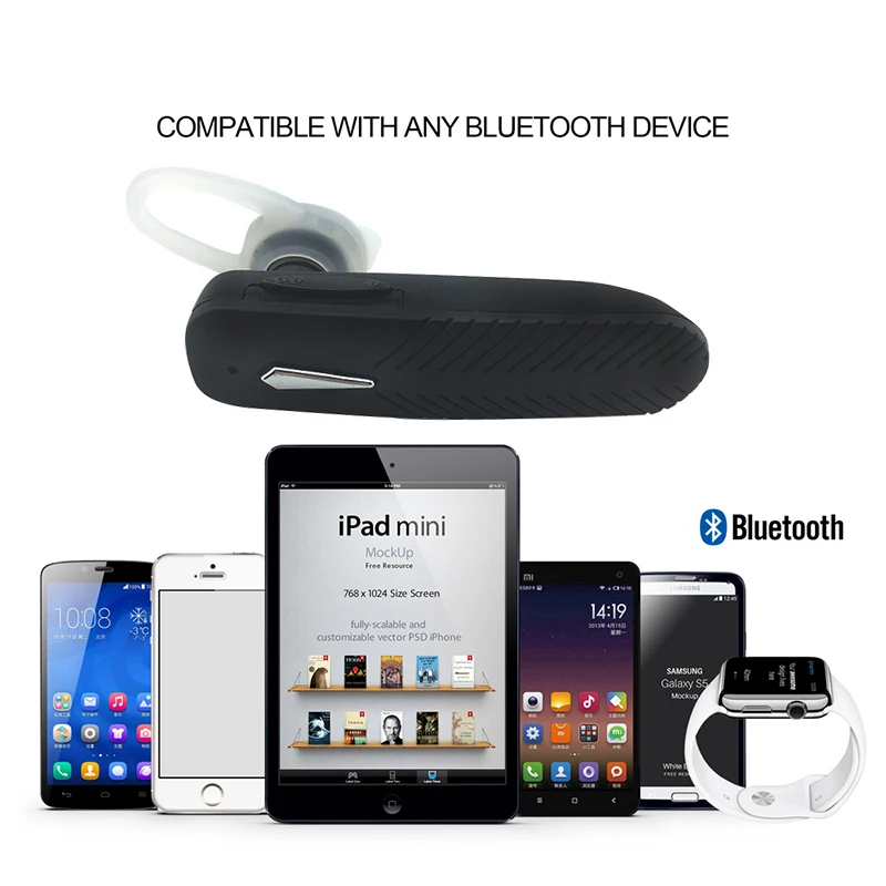 Универсальные беспроводные наушники Bluetooth с шумоподавлением гарнитура Handsfree