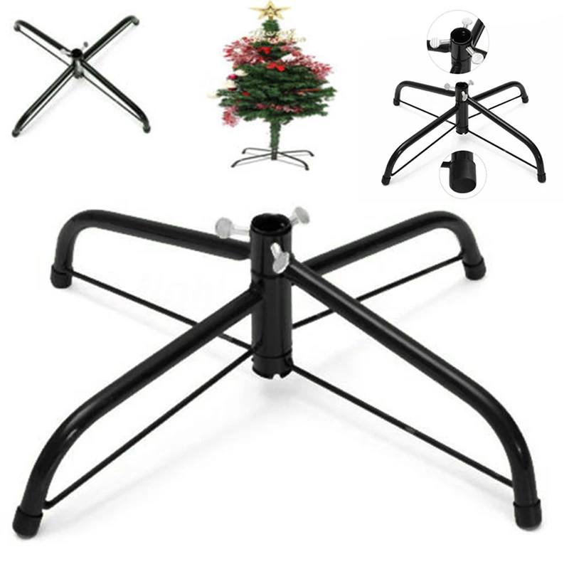 

Christmas Tree Iron Tripod Stand Christmas Tree Bracket Green Metal Holder Base Cast Iron Stand Christmas Party Decoration