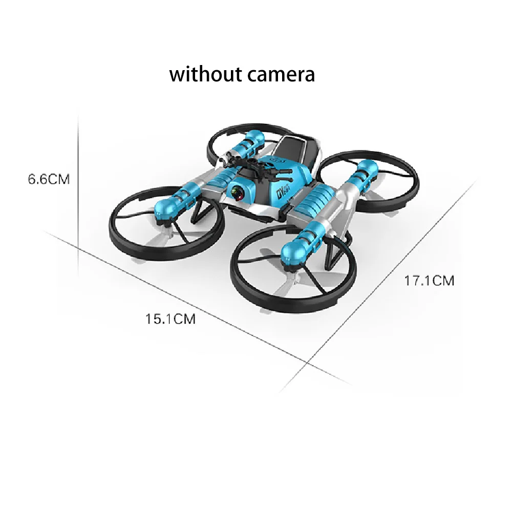 No camera S91 Дрон креативный мотоцикл RC и Дрон 2,4G WiFi двухрежимный трансформирующий мотоцикл Квадрокоптер 1080 HD камера RC Дрон - Цвет: No camera