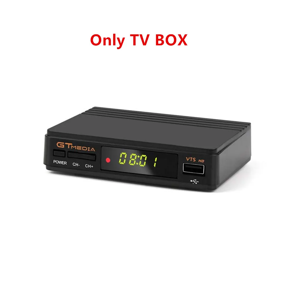 BOX 1 год Европа 7 Clines сервер GTMedia V7S HD цифровой спутниковый ресивер DVB-S2 V7S HD Full 1080P+ USB wifi обновление Freesat V7 - Цвет: BOX