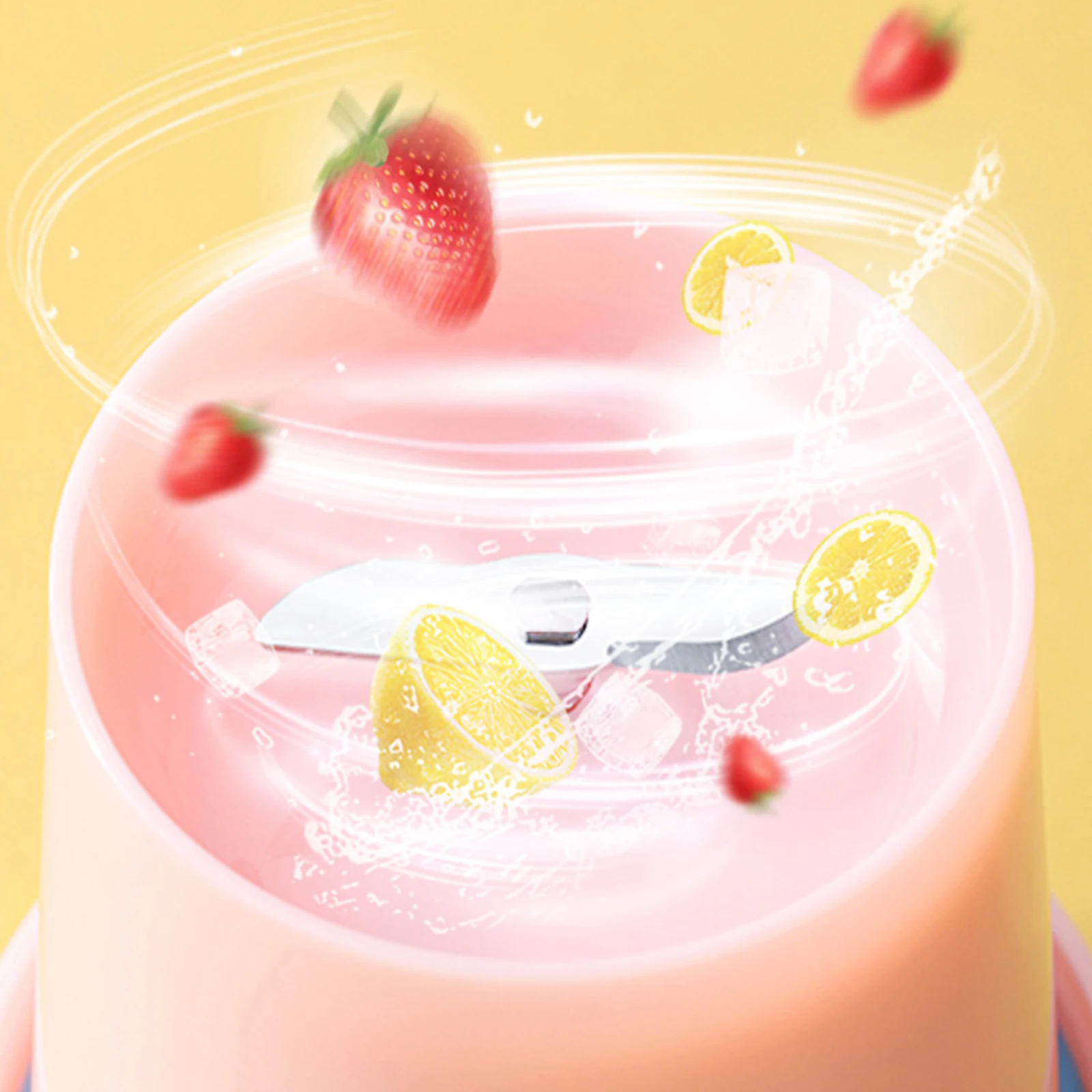 

Personal Size Blender 350ml USB Rechargeable Portable Blender Cup For Home Office Sports Travel Outdoors Fruit Mixing Machine