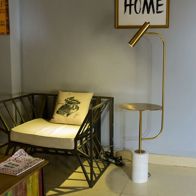Новый простой современный креативный торшер для спальни гостиной металлический