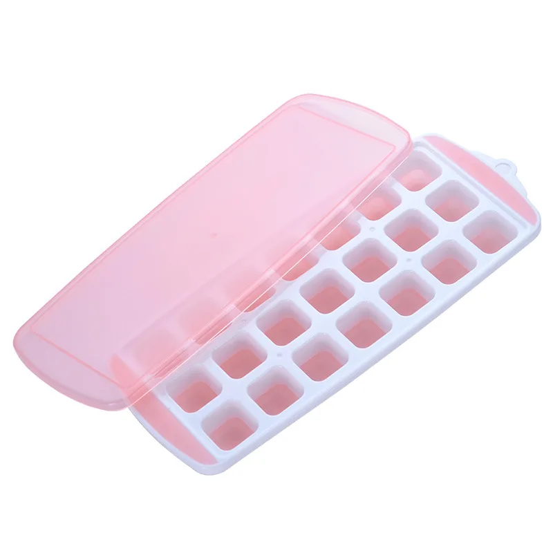 

Creative Personality Silicone Ice Cube Mold Household Frozen Cube Refrigerator Square Plastic Ice Lid DIY Food Supplement Box