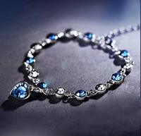 2021 new fashion women bracelet ocean heart bracelet jewelry diana charm bracelet gemstone bracelet trend couple bracelet