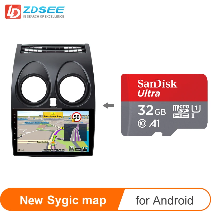 Карта GPS Sygic 32 ГБ для Nissan Qashqai автомобильное радио android навигационные карты