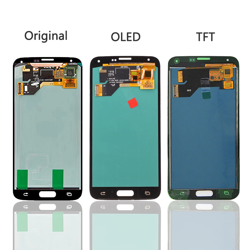 AMOLED ЖК-дисплей для samsung S5 G900F ЖК-экран сенсорный дигитайзер сборка Замена для samsung Galaxy S5 G900 G900F ЖК