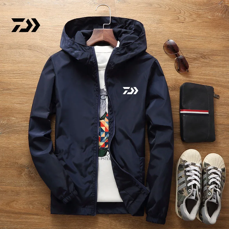 

Daiwa Outdoor S-7XL Men Women children Jacket Windbreaker Reflective Fishing cycling clothes Hiking Camping Clothing wholesale