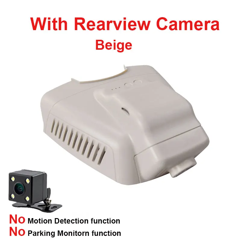 Beige Rear Lens Kampacar HD Автомобильный Wifi DVR видеорегистратор Novatek 96658 для Mercedes Benz E Class E180L E200L E200L W211 W212 W213 Автомобильный видеорегистратор с двумя объективами - Название цвета: Beige Rear Lens