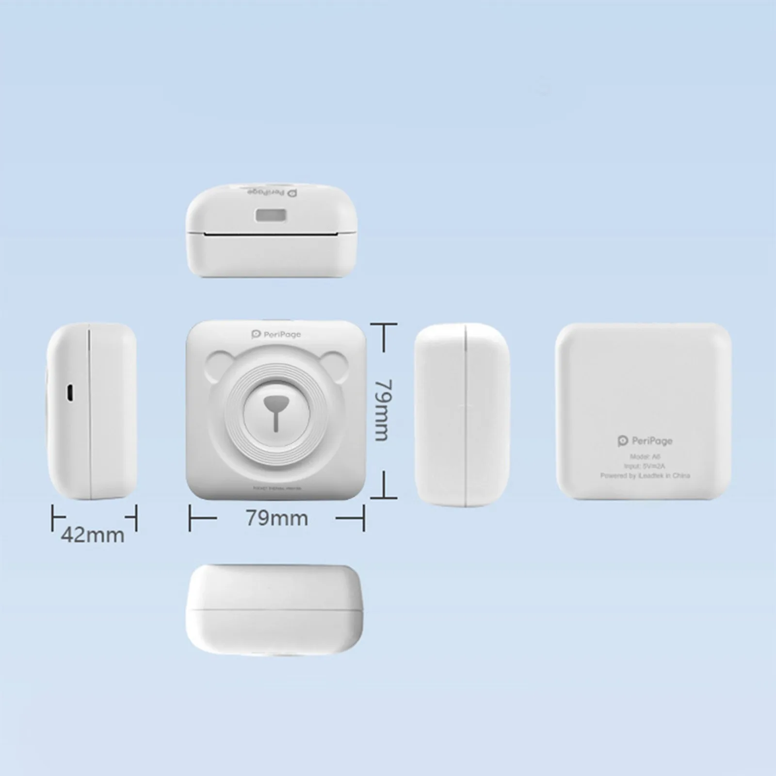 

Thermal Portable Bluetooth Printer 58mm Mini Wireless POS Image Photo For Phone Easy to Use High value