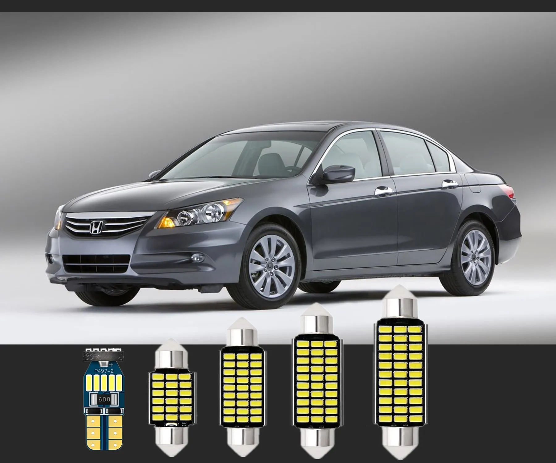 6 комплектов светодиодные Белые лампы для чтения салона автомобиля T10 и 31 мм |