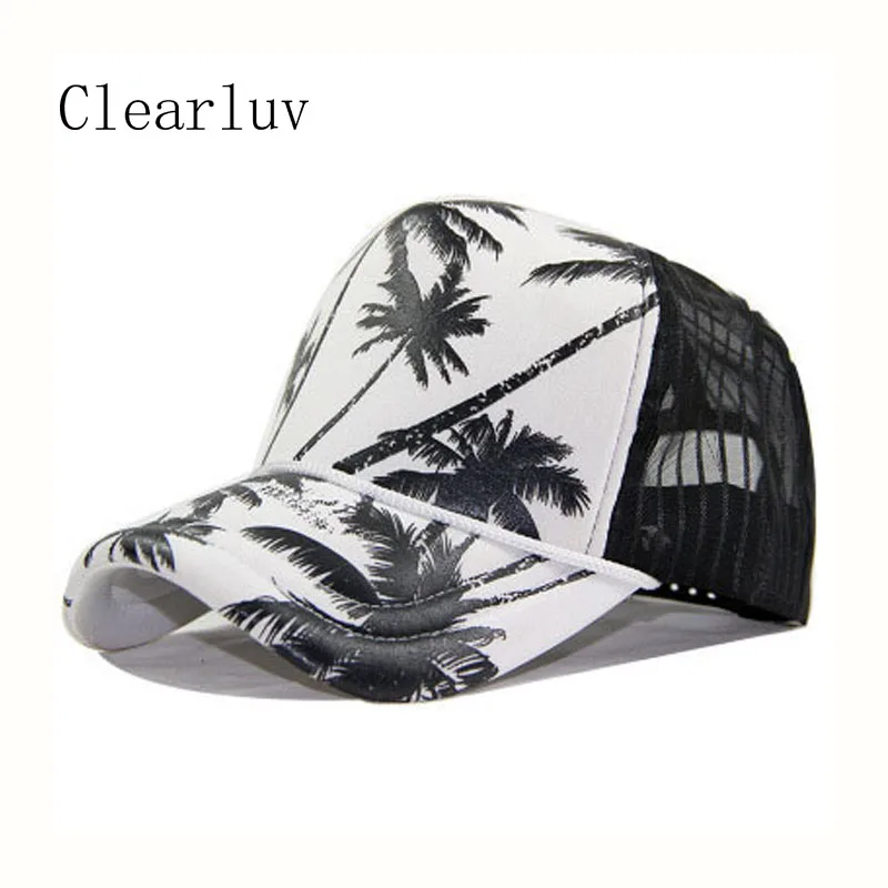 Летние бейсболки с кокосовым деревом дышащие походные кепки для мужчин и женщин