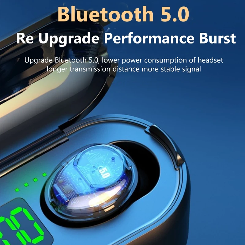 Беспроводные наушники TWS Bluetooth Hi-Fi стереонаушники светодиодный дисплей