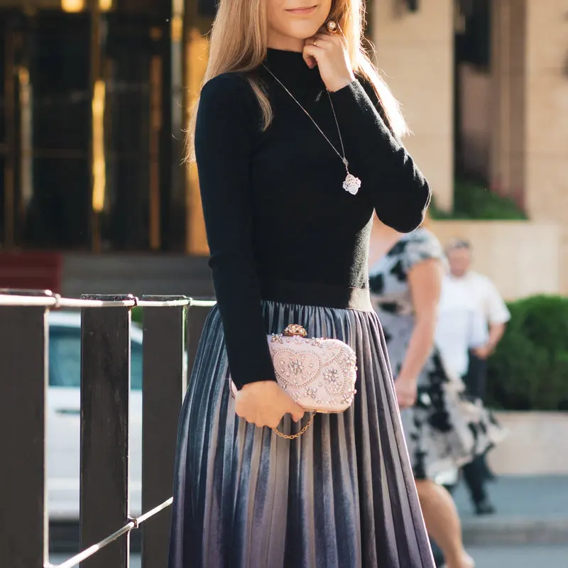 Женский клатч с бусинами Boutique De FGG Винтажный Розовый сердцем и цветами свадебные