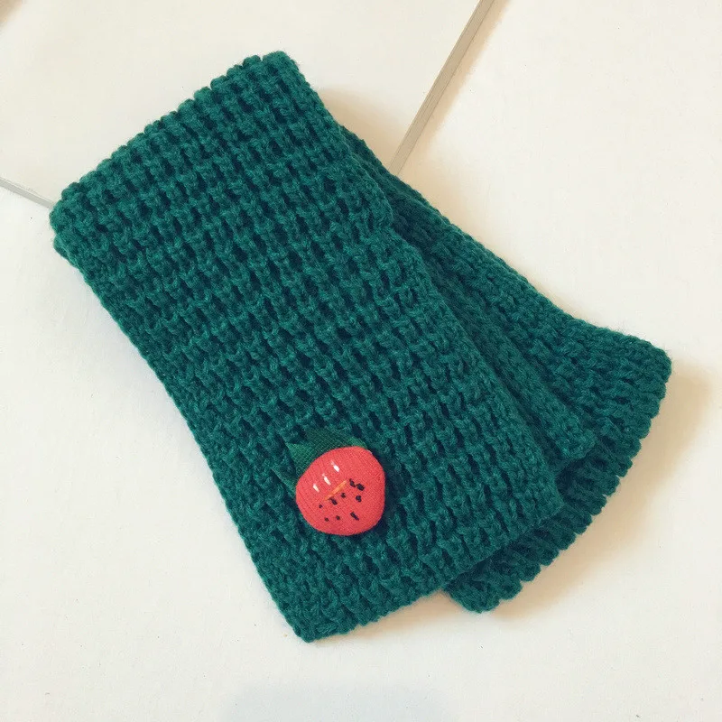 Детский шарф с объемными фруктами и овощами модный в Корейском стиле для