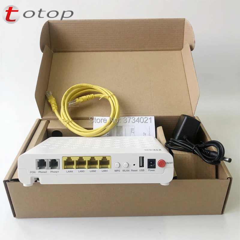 ZTE F460 EPON ONU ONT 4FE/1GE 3FE 1TEL/2TEL 1USB 2 4G Wifi 100% новый оптический сетевой терминал бесплатная