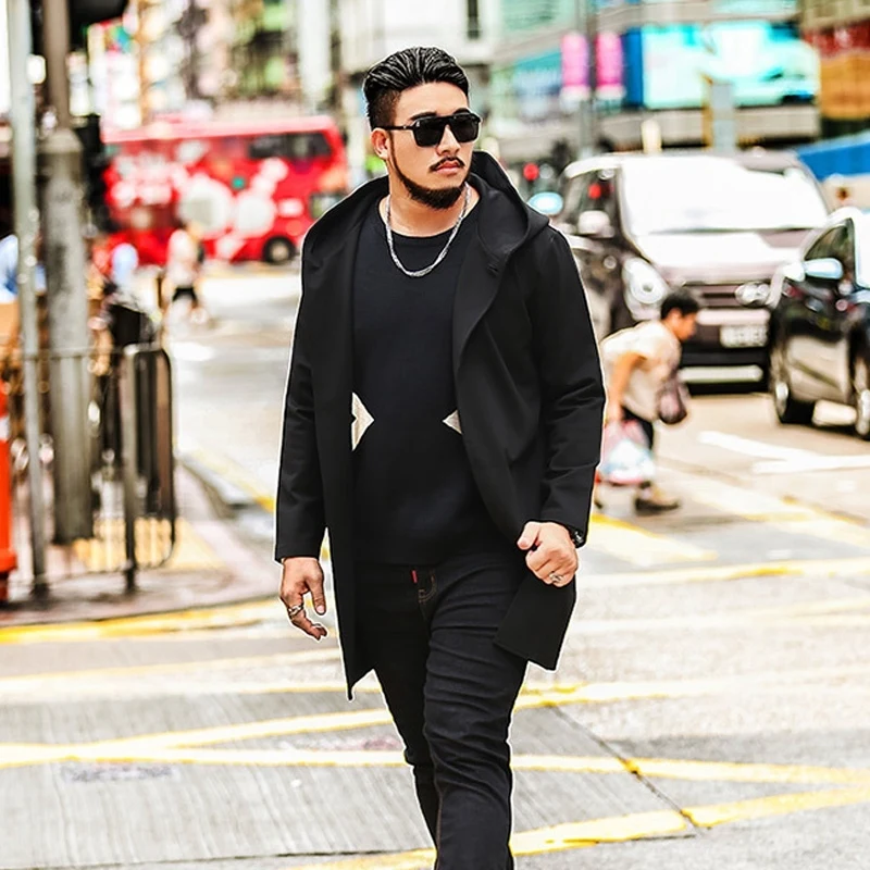 Большой Весенний женский длинный Тренч большого размера Корейская версия пальто