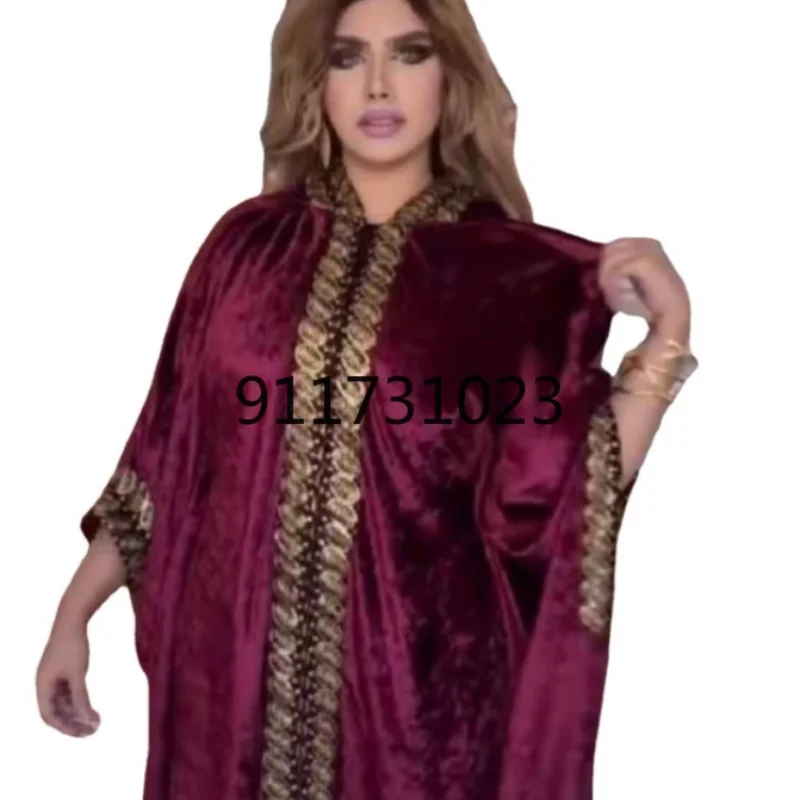 Африканские платья для женщин с бисером макси Дашики длинным рукавом