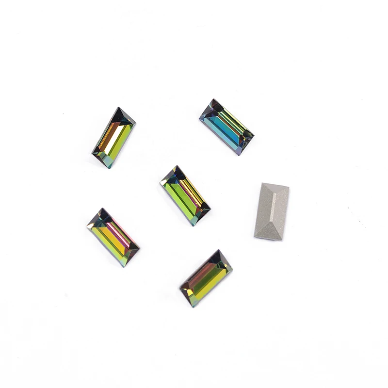 YANRUO 4501 5x10 мм VM Baguette Швейные кристаллы Стеклянные Камни DIY ремесла точка сзади