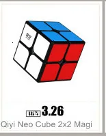 Qiyi мини брелок булочка куб 3x3x3 подвеска цепь брелок мини-Волшебный куб 3x3 маленькая Скорость Куб пазл игрушки для детей начинающих