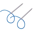 Иглы для плетения из нержавеющей стали 550, 2 шт., игла для шнуровки