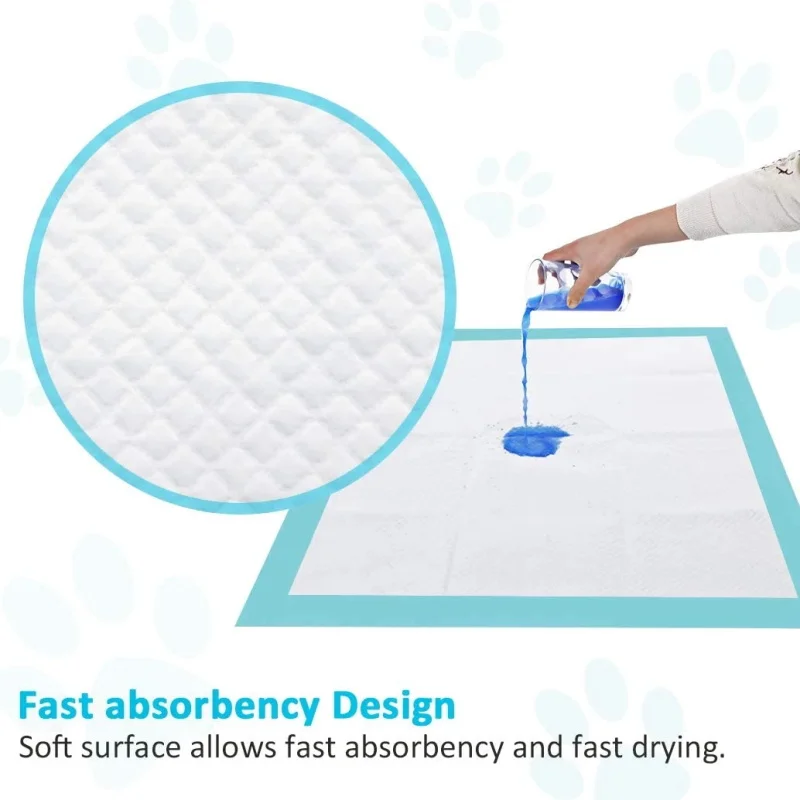 

Pet Water Absorbing Diaper Cat Disposable Leak Proof Absorbent Nappy Soft Fast Drying Pet Training Pee Pads Pet Accessories