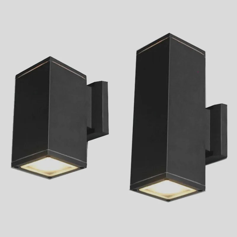 Квадратный наружный светодиодный настенный светильник IP65 Водонепроницаемый 10