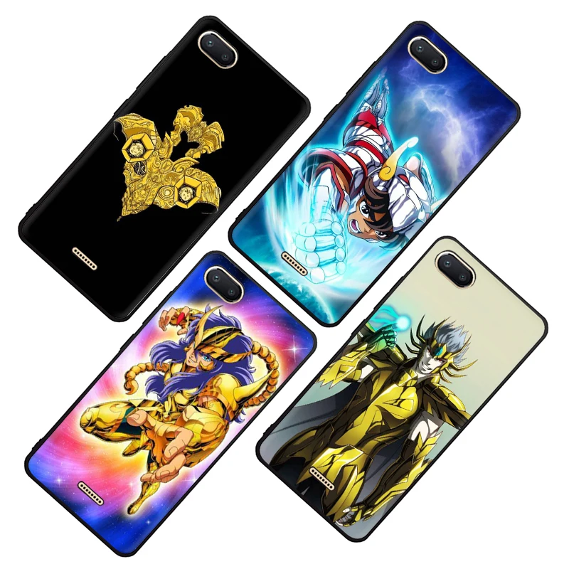 EWAU Cartoon Saint Seiya Silicone phone case for Xiaomi Redmi 4A 4X 5 5A 5Plus 6 6A 7A 6pro 7 S2 GO K20 Pro