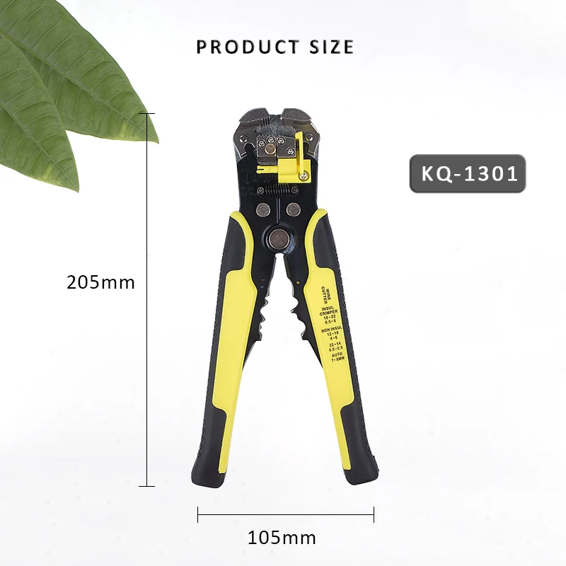 

Multifunctiona Pressing Pliers Terminal Automatic Wire Stripper Cable Cutter 0.2 - 6mm Electrician Repair Tools KQ-103