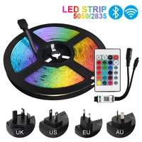 led rgb led strip lights 12v bluetooth wifi luces dc 5050 smd2835 flexible waterproof tape diode remote control light for room