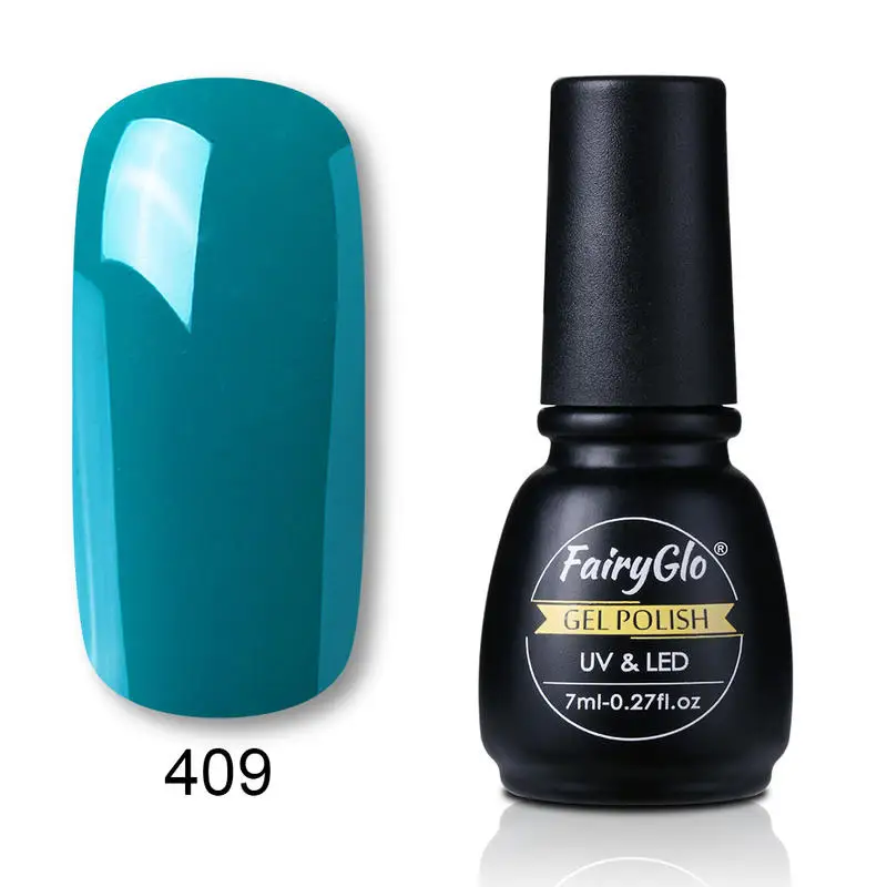 

FairyGlo 7 мл голубой серии UV Гель-лак, семиперманентный Гибридный Лаки Soak Off Гель лак для ногтей, гель, лак для ногтей, для маникюра