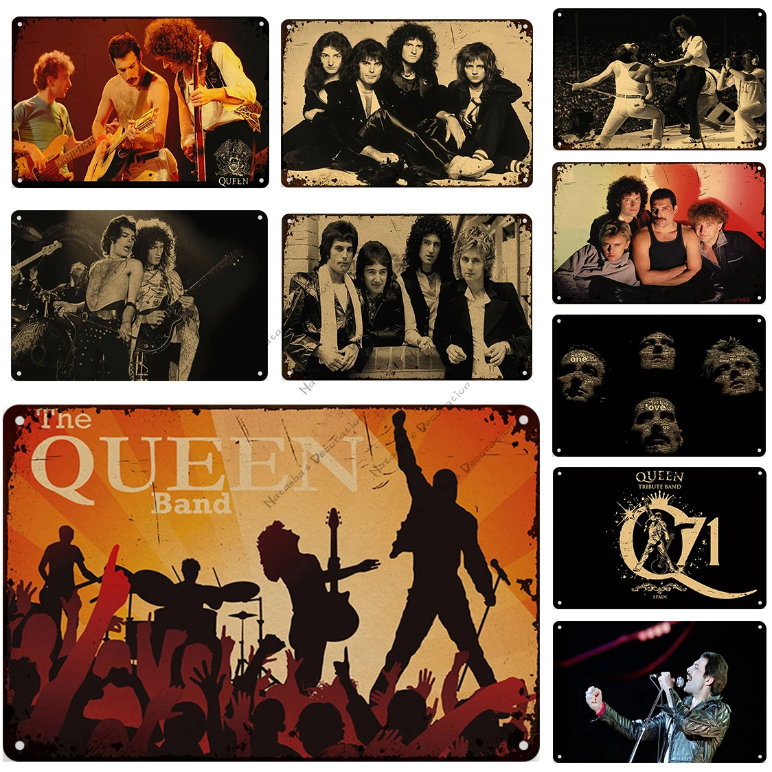 

Singer Band Decorative Plate Metal Signs Poster Queen Band Metal Plate Retro Poster Home Club Industrial Decor Pub Wall Plate